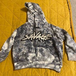 L R Scoop Tie Dye Hoodie